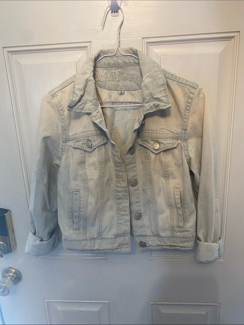 Wallflower Light Gray Denim Jacket